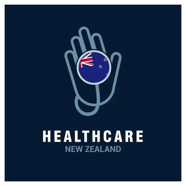 New Zealand healthcare logo — 图库矢量图片