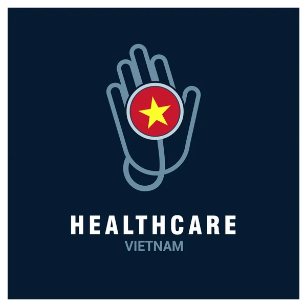 Vietnam healthcare logo — Stock Vector