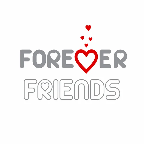 Friends Forever Love Banner — стоковий вектор