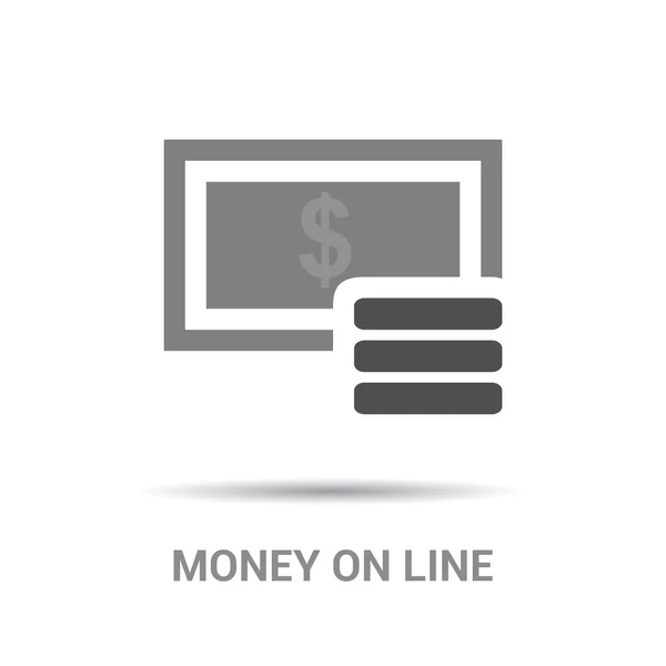 Online fizetés ikonra — Stock Vector