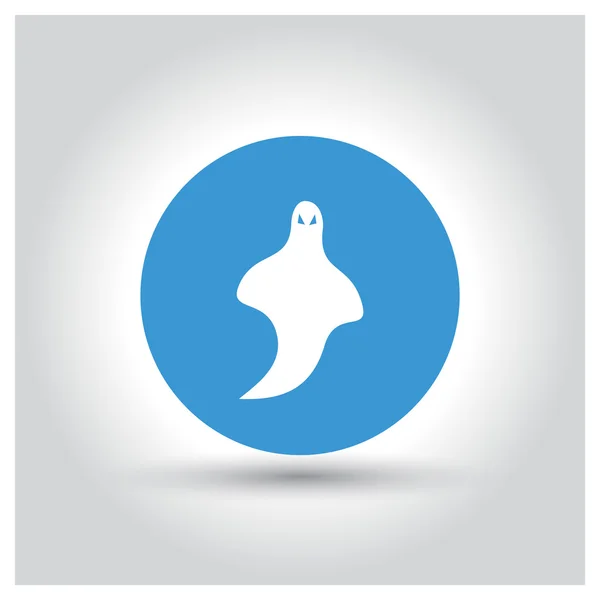 Ghost ikonra. boldog halloweent — Stock Vector
