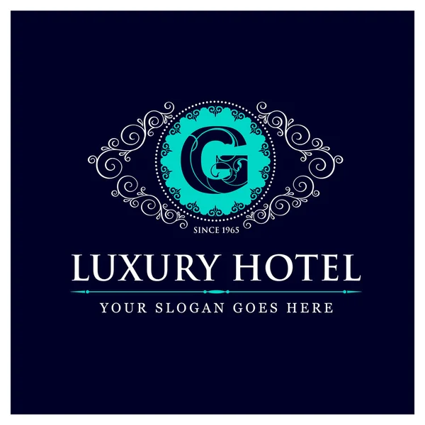 Luxury Hotel Logo - G — Stok Vektör