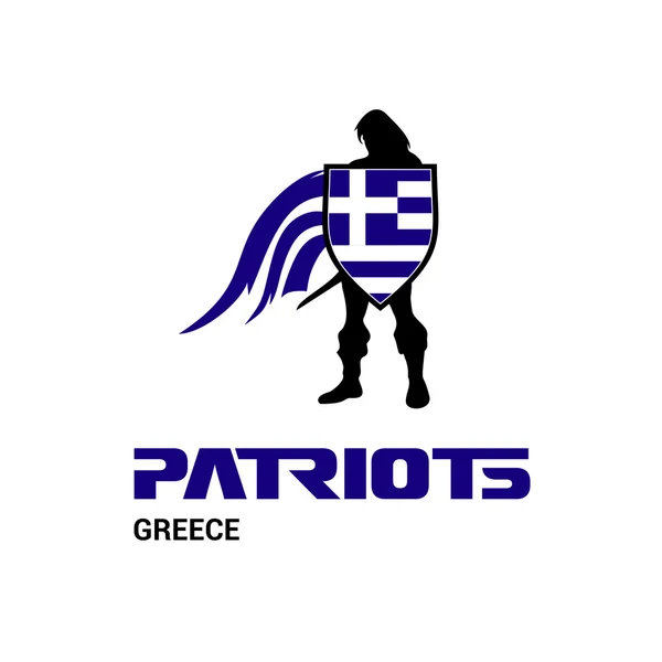 Grecia patrioti concetto — Vettoriale Stock