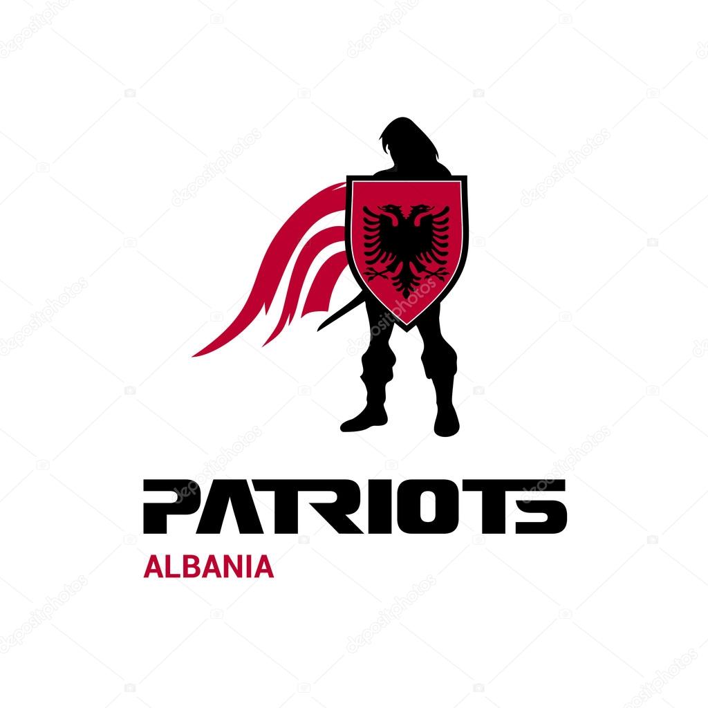 Albania Patriots Concept With Soldier And Flag Logo Mascot Character Design Army Man With Shield Vector Illustration Premium Vector In Adobe Illustrator Ai Ai Format Encapsulated Postscript Eps Eps Format