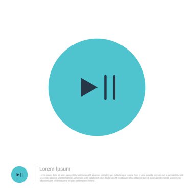Duraklat medya oyuncu düğme simgesi