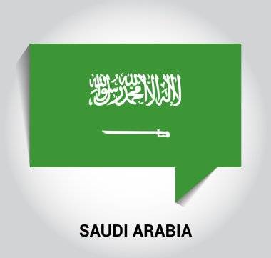 üç boyutlu 3d Suudi Arabistan bayrağı