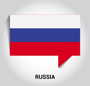 üç boyutlu 3d Rusya bayrağı