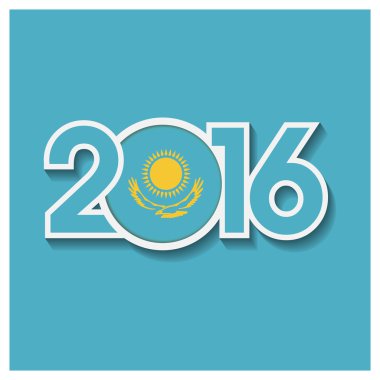 2016 yılı Kazakistan bayrağı ile