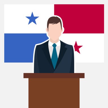işadamı Panama bayrak ile