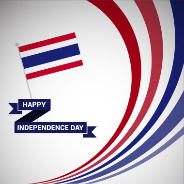 Thailand Independence Day greeting card
