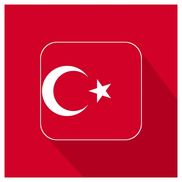 Turkije knop markeren — Stockvector