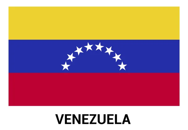 Bandiera Venezuela in colori ufficiali — Vettoriale Stock