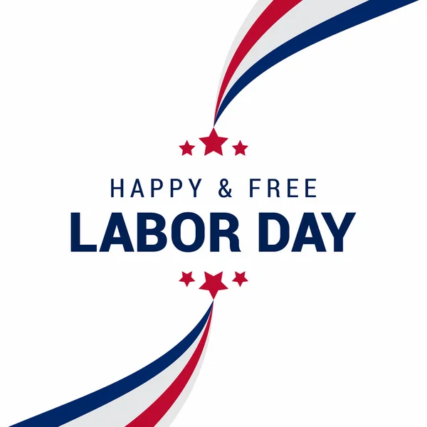 Happy Labor Day, USA — Stock Vector