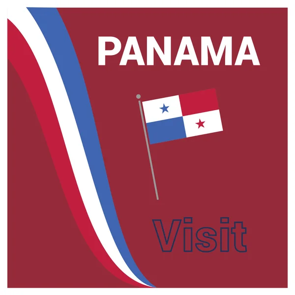 Día de la Independencia de Panamá — Vector de stock