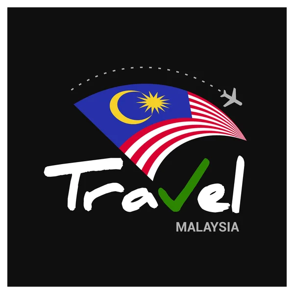 Malesia logo della società di viaggi — Vettoriale Stock
