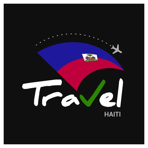 Símbolo de viagem Haiti — Vetor de Stock