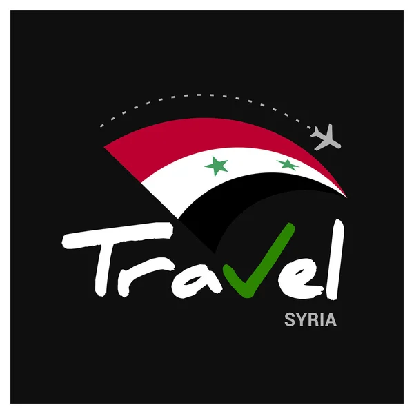 Siria empresa de viajes logo — Vector de stock