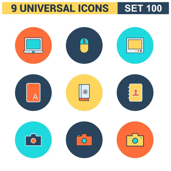 Conjunto de iconos universal — Vector de stock