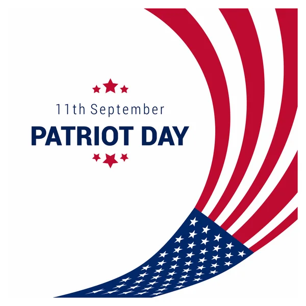 Patriot Day, Usa flaggan — Stock vektor