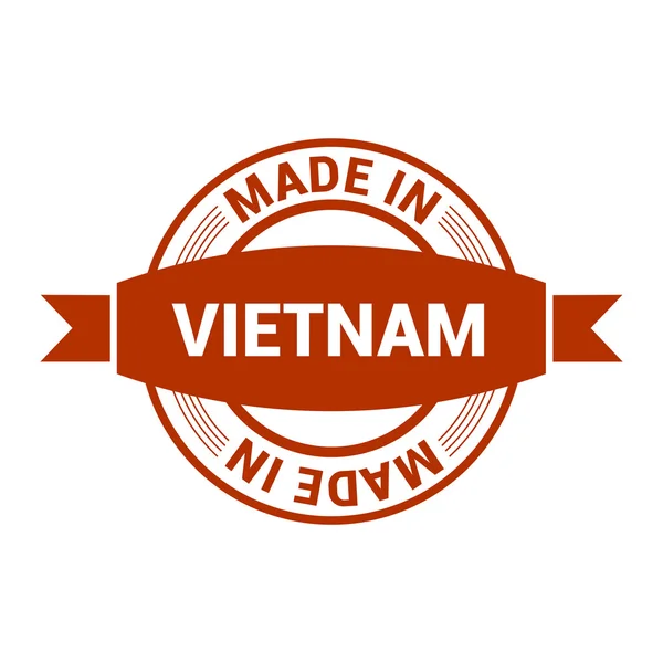 Hecho en Vietnam sello de goma — Vector de stock