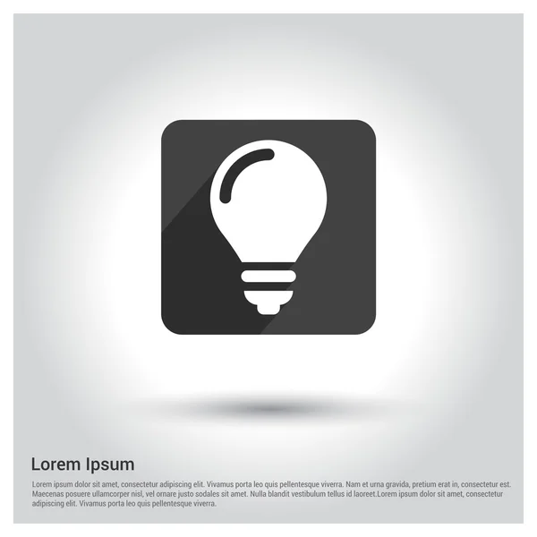 Light bulb icon — Stock Vector