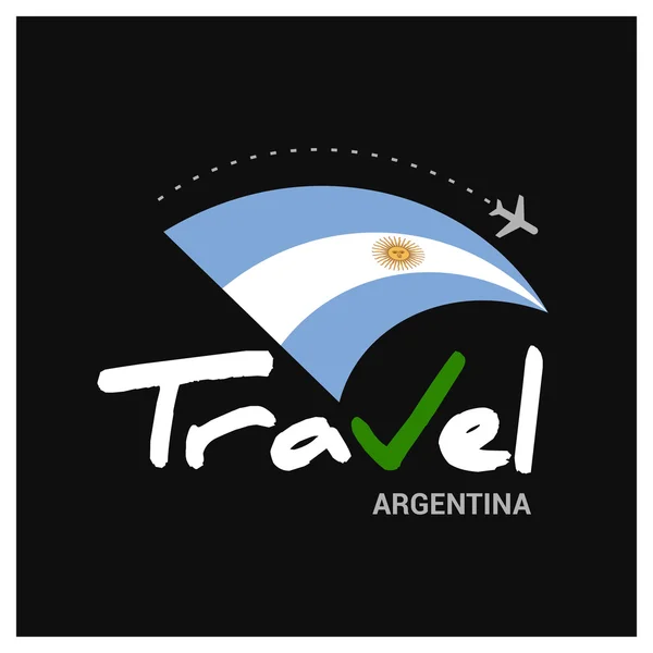 Argentina travel company logo — Wektor stockowy