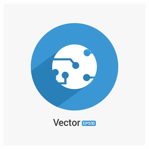 Icono de placa de circuito — Vector de stock