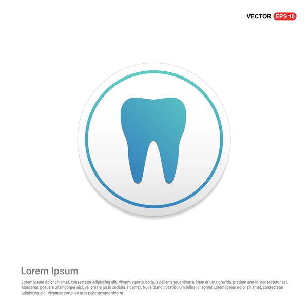 Ícone de dente - ícone tipo logotipo abstrato —  Vetores de Stock