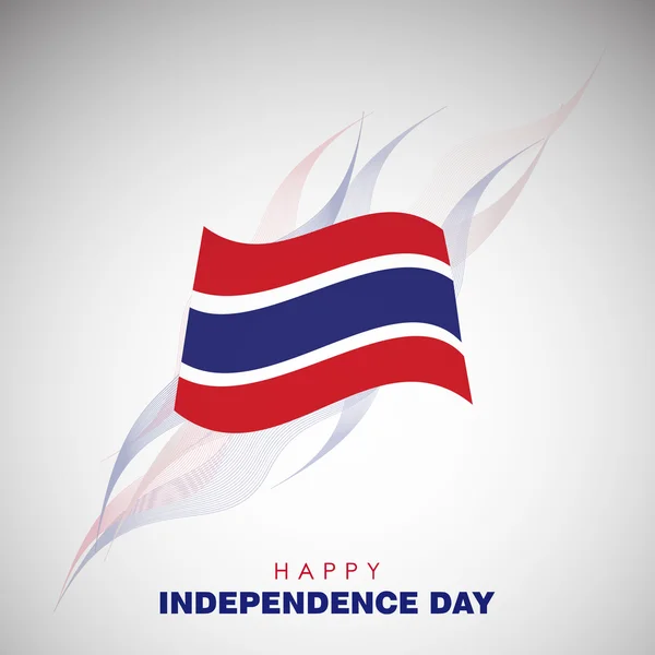 Thailand Independence Day greeting card — Stock Vector