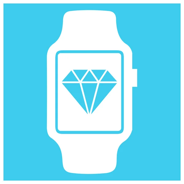 Elegancki zegarek ikona — Wektor stockowy