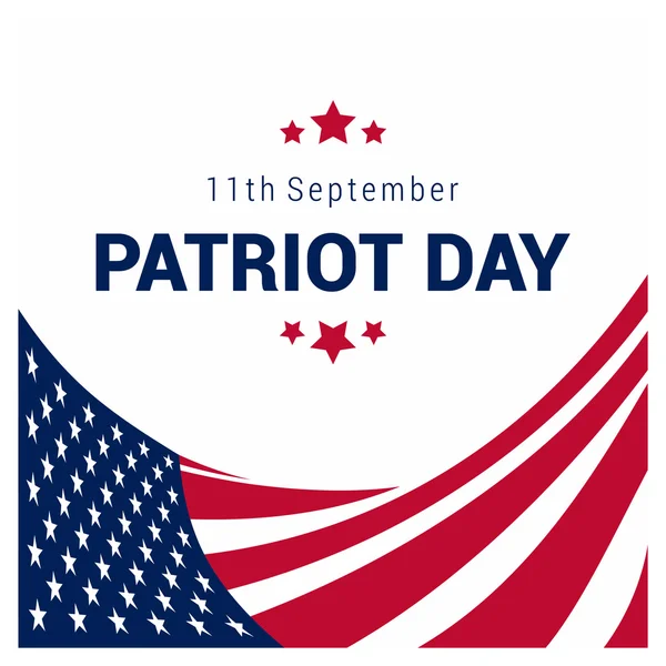 Patriot Day, Usa flaggan — Stock vektor