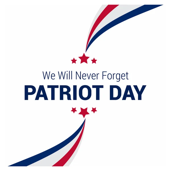 Patriot Day, USA Flag — Stock Vector