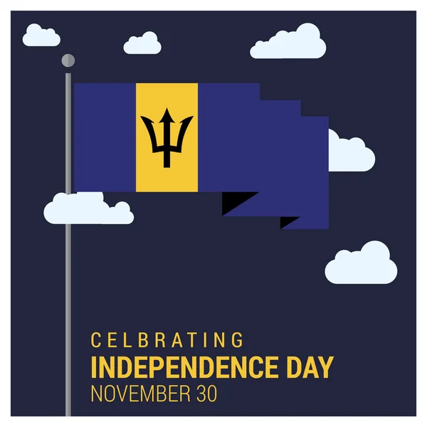 Barbadoslu Bağımsızlık günü — Stok Vektör