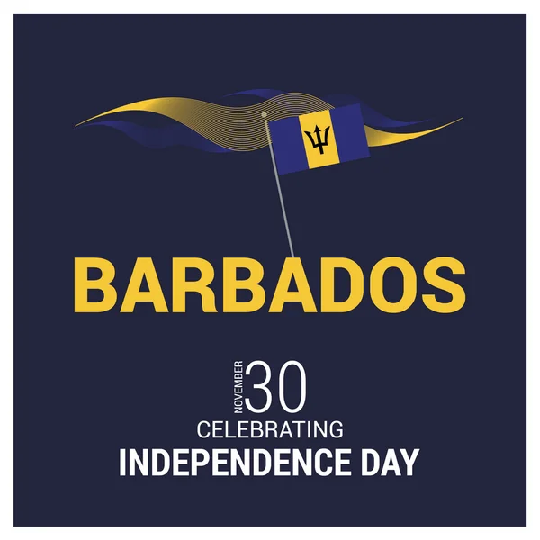 바베이도스의 독립 기념일 — 스톡 벡터
