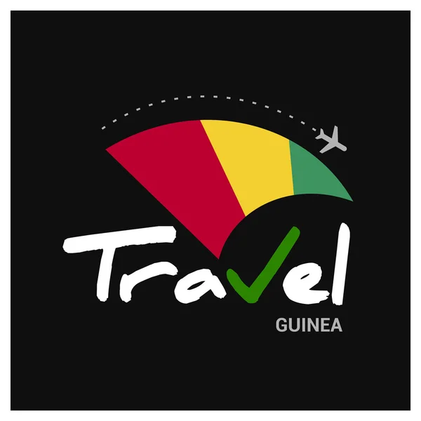 Guinea empresa de viajes logo — Vector de stock