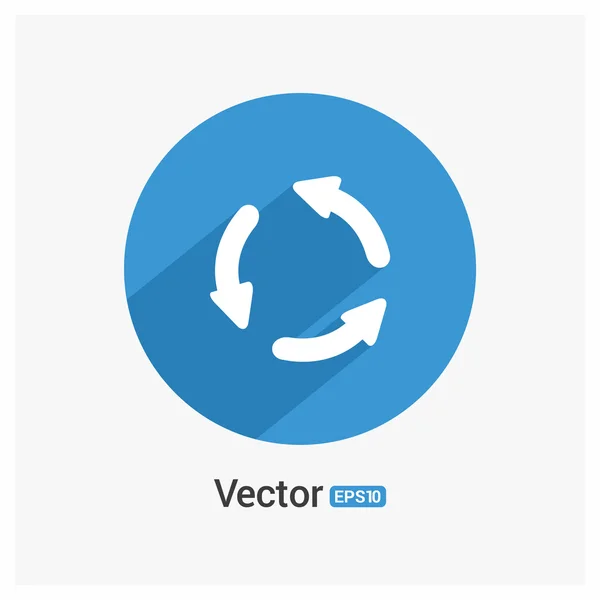 Ícone de setas reciclar — Vetor de Stock