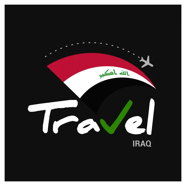 Logo empresa de viajes Iraq — Archivo Imágenes Vectoriales