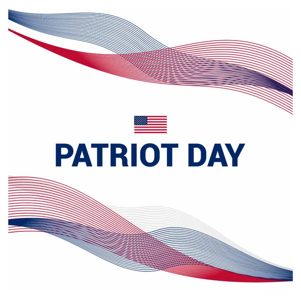 Patriot Day, Bandiera USA — Vettoriale Stock