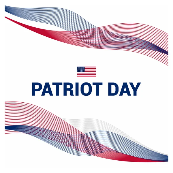 Patriot Day, Usa flaggan — Stock vektor