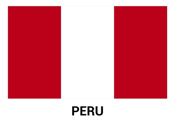 Peru-flaggan i officiella färger — Stock vektor