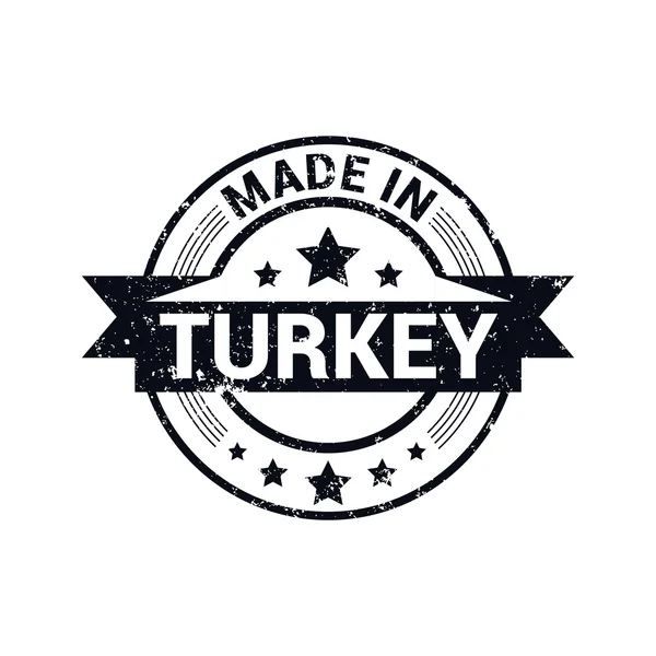 Зроблено в Туреччині - круглі штамп — стоковий вектор
