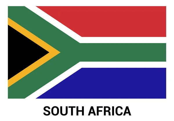 África do Sul País Bandeira — Vetor de Stock