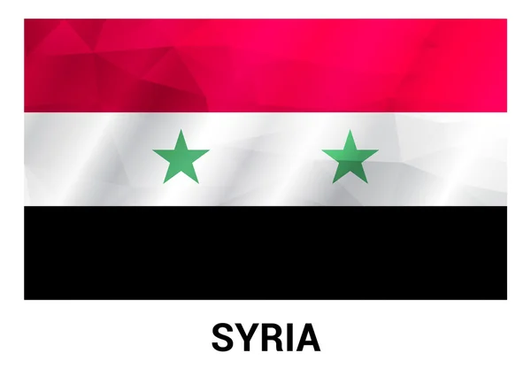 Κουμπί "σημαία" Συρία — Διανυσματικό Αρχείο