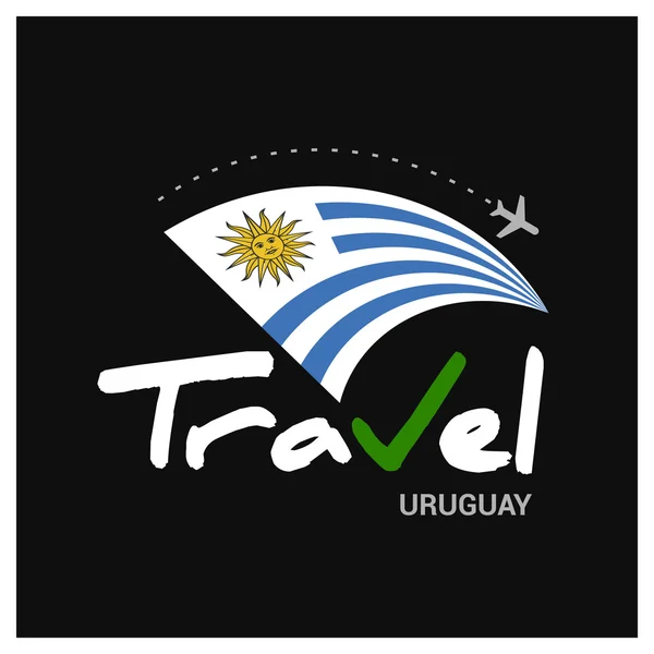 Seyahat Uruguay sembolü — Stok Vektör