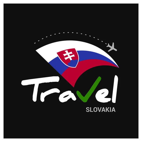 Cestování Slovensko Symbol — Stockový vektor