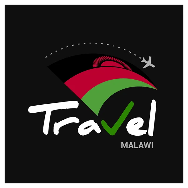 Malawi empresa de viajes logo — Vector de stock