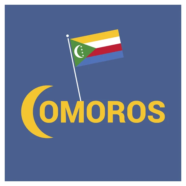 Día de la Independencia de Comoras — Vector de stock