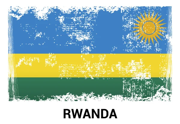 Rwanda grunge flag — Stock Vector