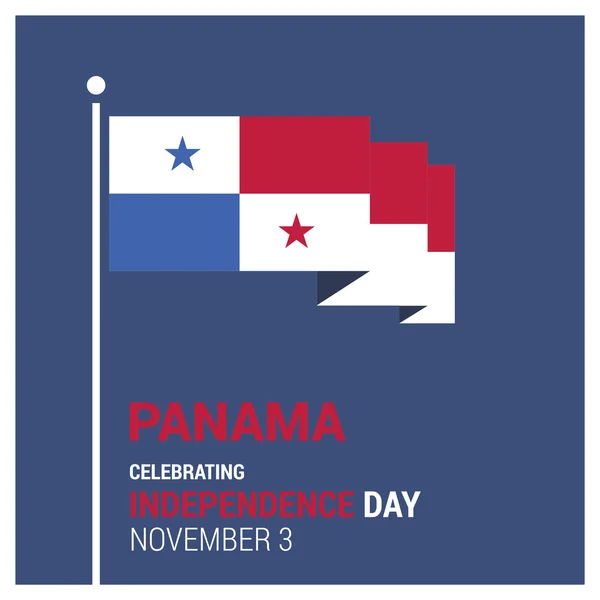 Jour de l'indépendance panaméenne — Image vectorielle