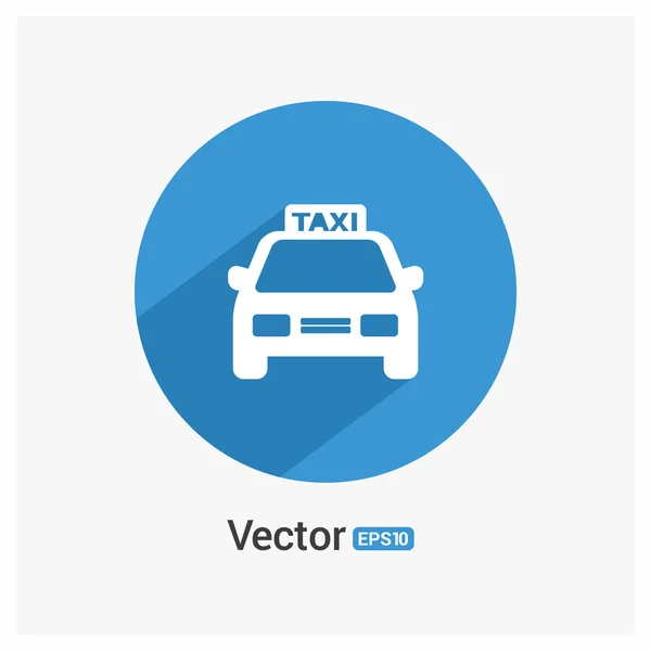 Icono de taxi de pasajeros — Vector de stock